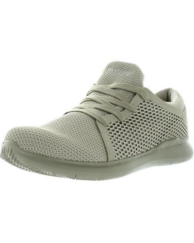 Propet Viator Dual Knit Solid Athletic Shoes - Green