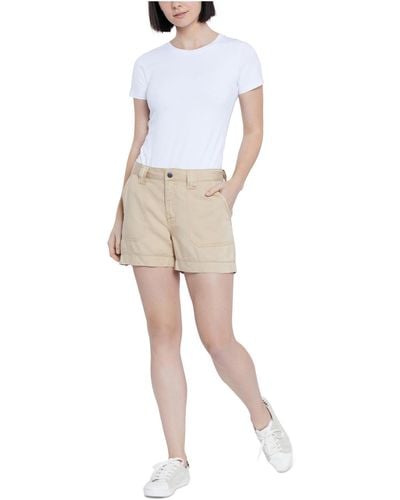 Seven7 Utility Stretch Casual Shorts - White