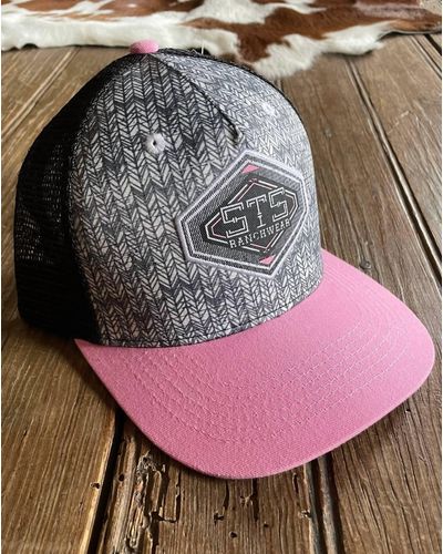 STS Ranchwear Herringbone Cap - Pink