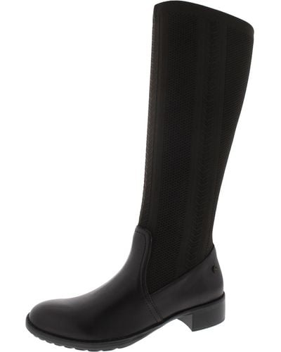 Aetrex Belle Knit Tall Mid-calf Boots - Black