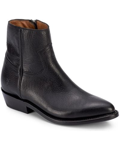 Frye Billy Leather Ankle Booties - Black