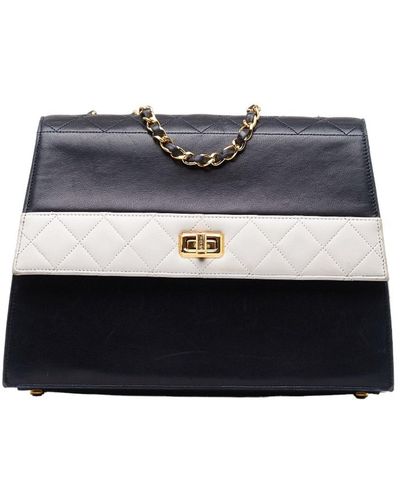 Chanel Trapèze Leather Shoulder Bag (pre-owned) - Blue