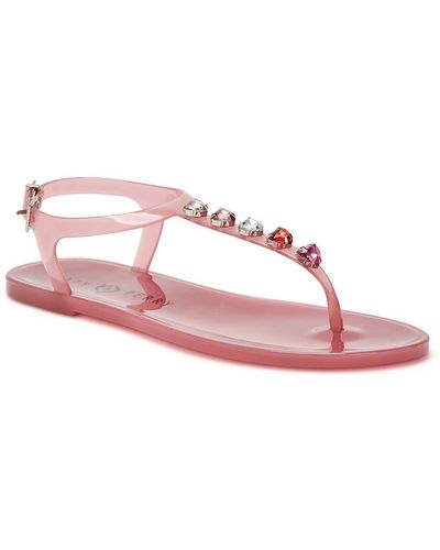 Katy Perry The Geli Stud Rhinestone Jelly Slingback Sandals - Pink