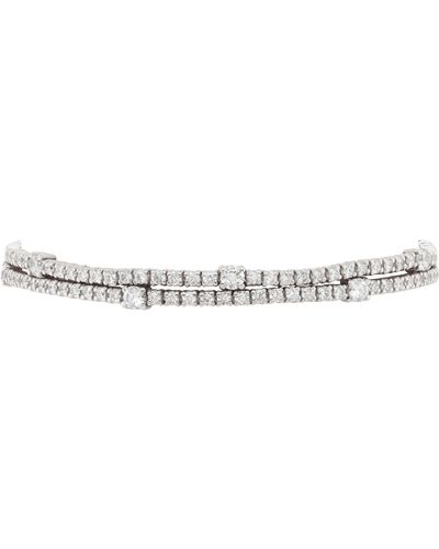 Diana M. Jewels 4.50 Carat Diamond Tennis Bracelet in Black | Lyst
