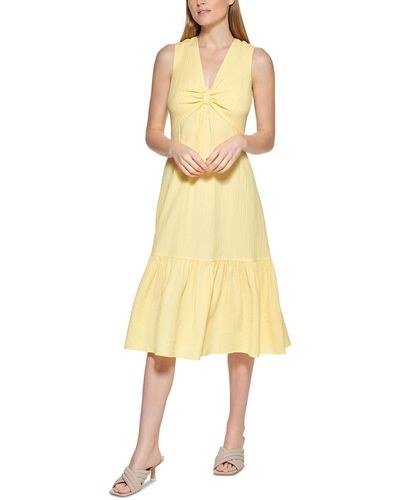Calvin Klein Daytime Midi Sundress - Yellow