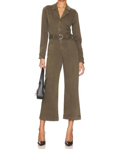PAIGE Long Sleeve Anessa Jumpsuit - Green