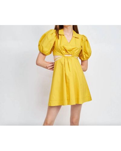 En Saison Lyanna Mini Dress - Yellow