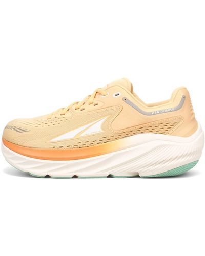 Altra Via Olympus Running Shoes In Green/orange - Natural