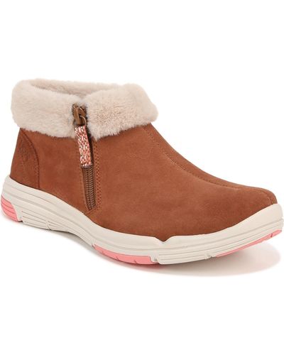 Ryka Anchorage Mid Suede Cold Weather Booties - Brown