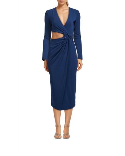 Significant Other Audrey Long Sleeves Dress - Blue
