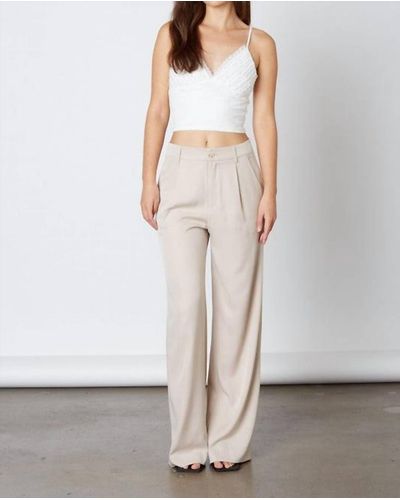 COTTON CANDY FASHION The Can't Stop High Waisted Trouser - White