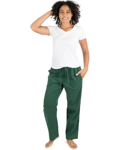 Leveret Flannel Pajama Pants - Green