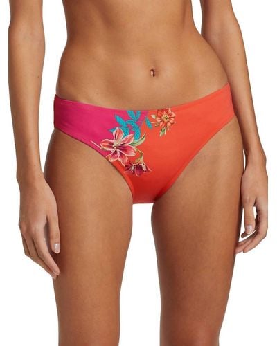Johnny Was Lucy Hipster Bikini Bottom - Red