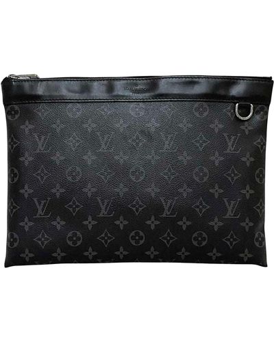 Louis Vuitton Discovery Leather Clutch Bag (pre-owned) - Black