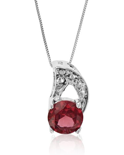 Vir Jewels 1/2 Cttw Pendant Necklace - Pink