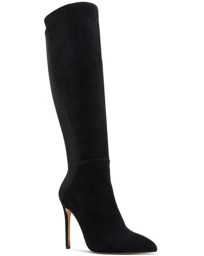 ALDO Sophialaan Suede Pointed Toe Over-the-knee Boots - Black