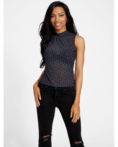 Guess Factory Elly Logo Top - Black