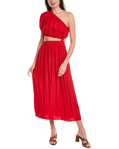 FARM Rio One-shoulder Dress - Red