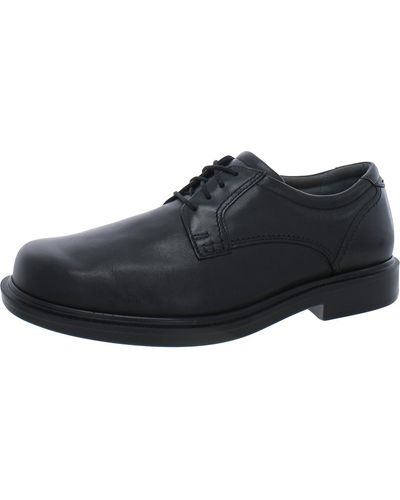 SAS Leather Derby Shoes - Black
