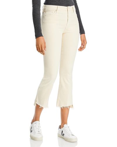 Mother Mid Rise Ankle Cropped Jeans - White