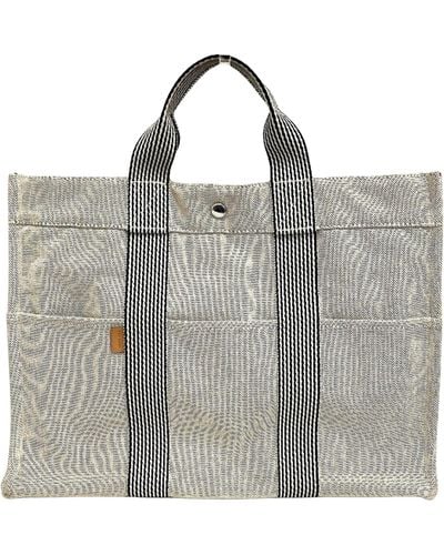Hermès Fourre Tout Canvas Tote Bag (pre-owned) - Metallic