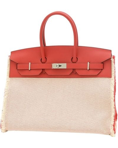 Hermès Birkin 35 Leather Handbag (pre-owned) - Red