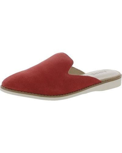 Anne Klein Shea Padded Insole Slip On Mule Sandals - Red