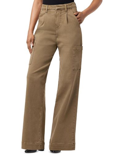 Joe's Jeans High Rise Pleated Cargo Pants - Natural