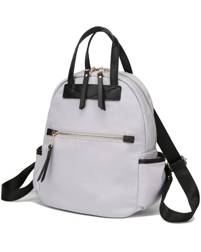 MKF Collection by Mia K Greer Nylon Backpack - Gray