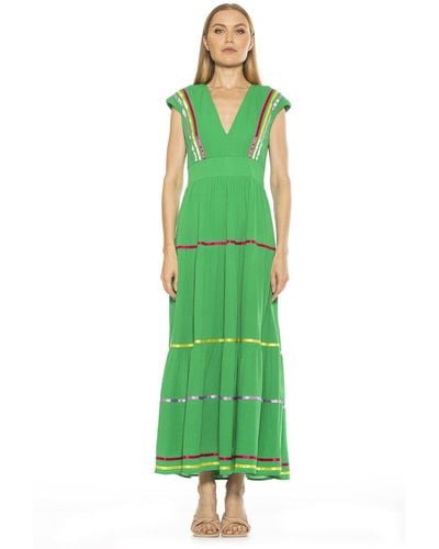Alexia Admor Summer Maxi Dress - Green