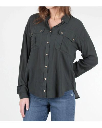 XCVI Smithson Button-up Shirt - Black