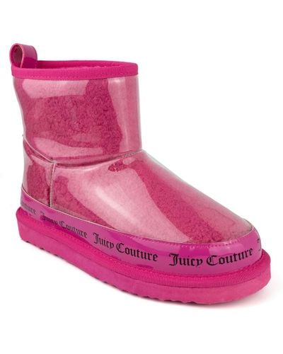 Juicy Couture Klash Pull-on Soft Shearling Boots - Pink
