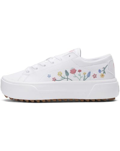 COMFORTABLE SNEAKERS in White Color Whit EMBROIDERED Flowers Made in  Mexico. All Sizes - Etsy Sweden