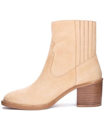 42 GOLD Miley Suede Bootie - Natural