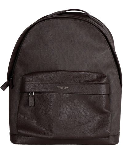 Michael Kors Genuine Leather Backpack - Black