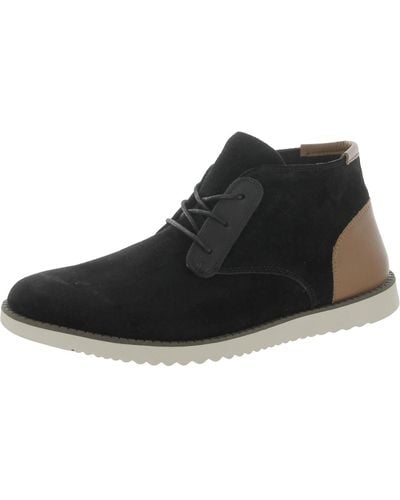 Dr. Scholls Scrambler Suede lugged Sole Casual And Fashion Sneakers - Black