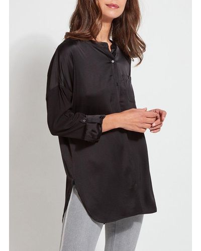 Lyssé The Eco Satin Shirt - Black