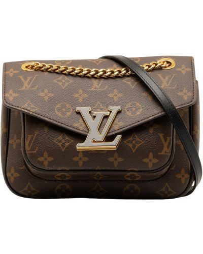 Louis Vuitton Passy Canvas Shoulder Bag (pre-owned) - Metallic