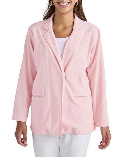 Splendid Stella Business Suit Separate One-button Blazer - Pink