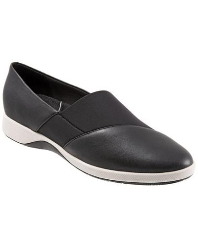 Softwalk Hana Slip On Comfort Loafers - Black