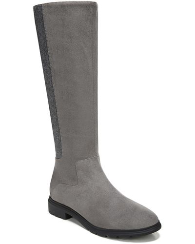 Dr. Scholls New Start Faux Suede Wool Blend Knee-high Boots - Gray