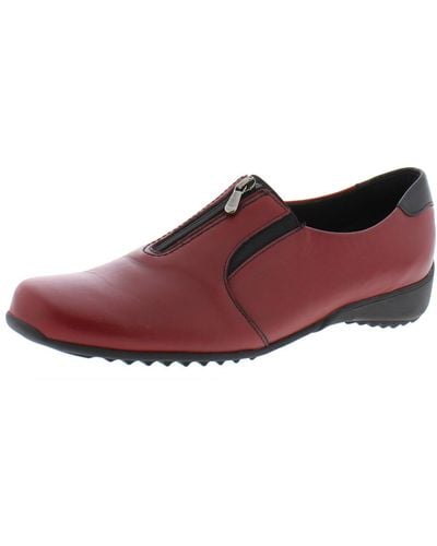 Munro Berkley Leather Z Fashion Sneakers - Red