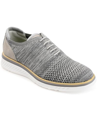 Vance Co. Marlon Knit Casual Dress Shoe - Gray