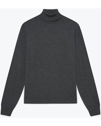 Wax London Sterling Roll Neck Sweatshirt - Gray