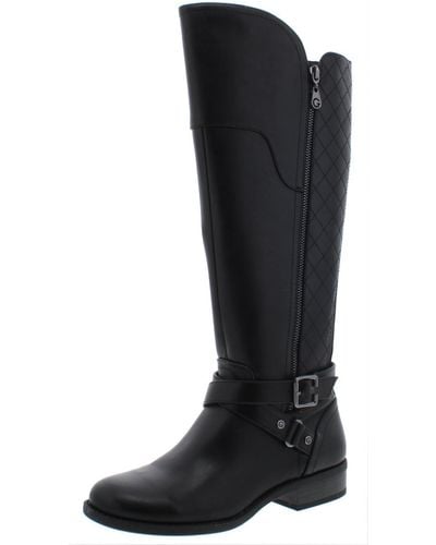 G by Guess Haydin Faux Leather Knee-high Riding Boots - Black