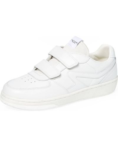 Rag & Bone Retro Court Strap Sneakers - White