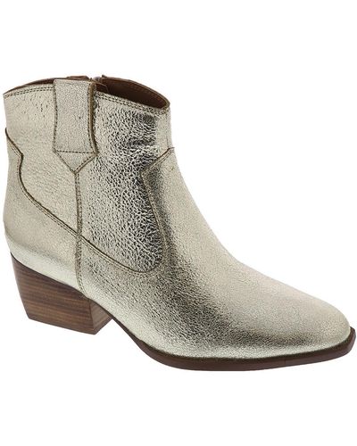 Seychelles Upside Leather Stacked Heel Ankle Boots - Brown