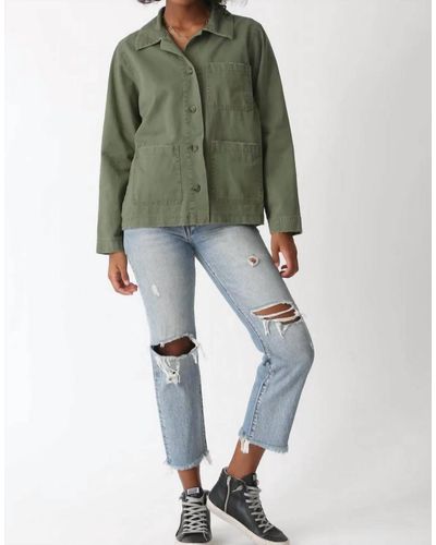 Electric and Rose Navarro Twill Jacket - Green