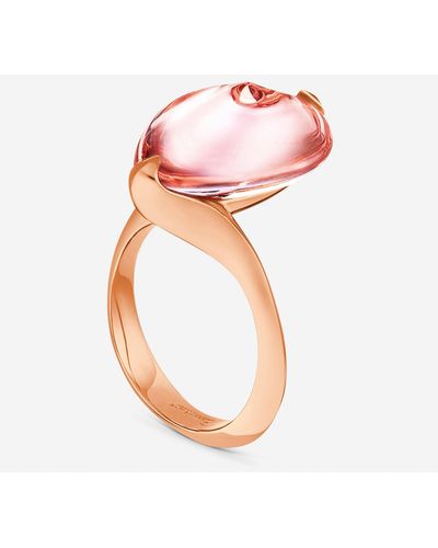 Baccarat 18k Gold Plated On Sterling Silver - Pink