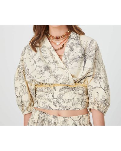 Sfizio Kimono Blouse - Natural